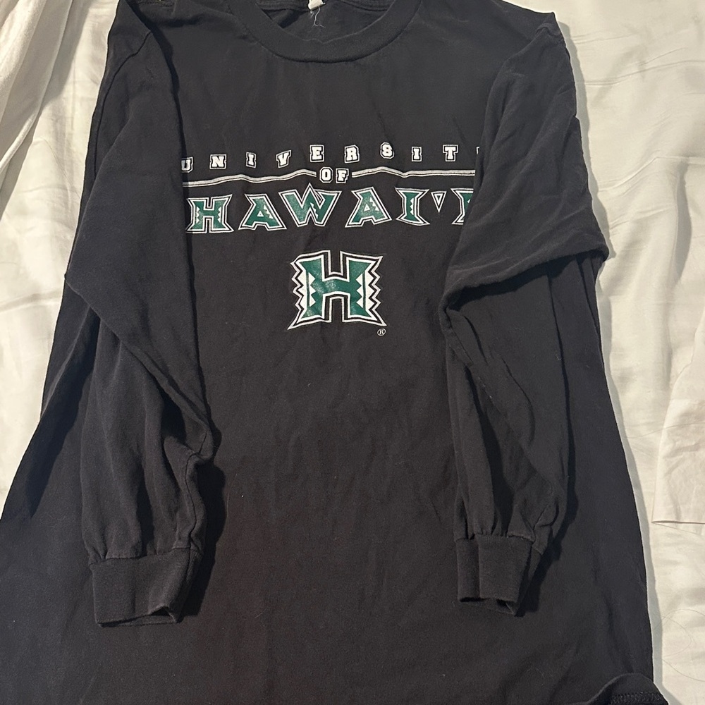 University of Hawaii Black Long Sleeve Shirt